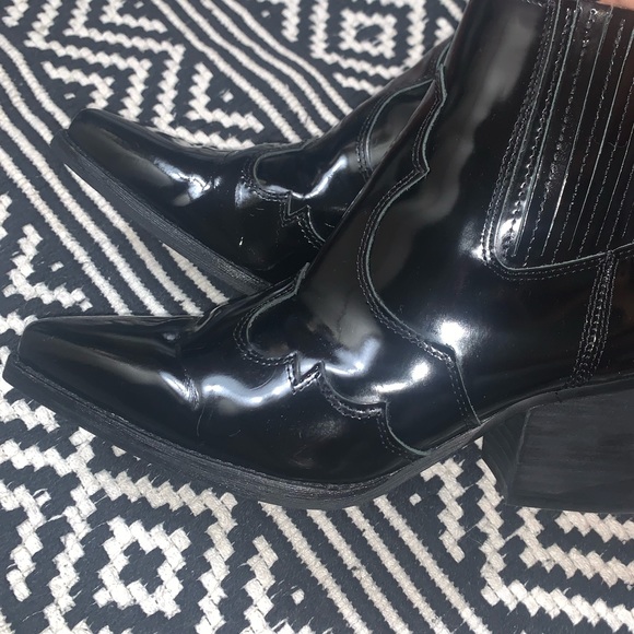 Winona Patent Leather Western Ankle Boots - Picture 7 of 7